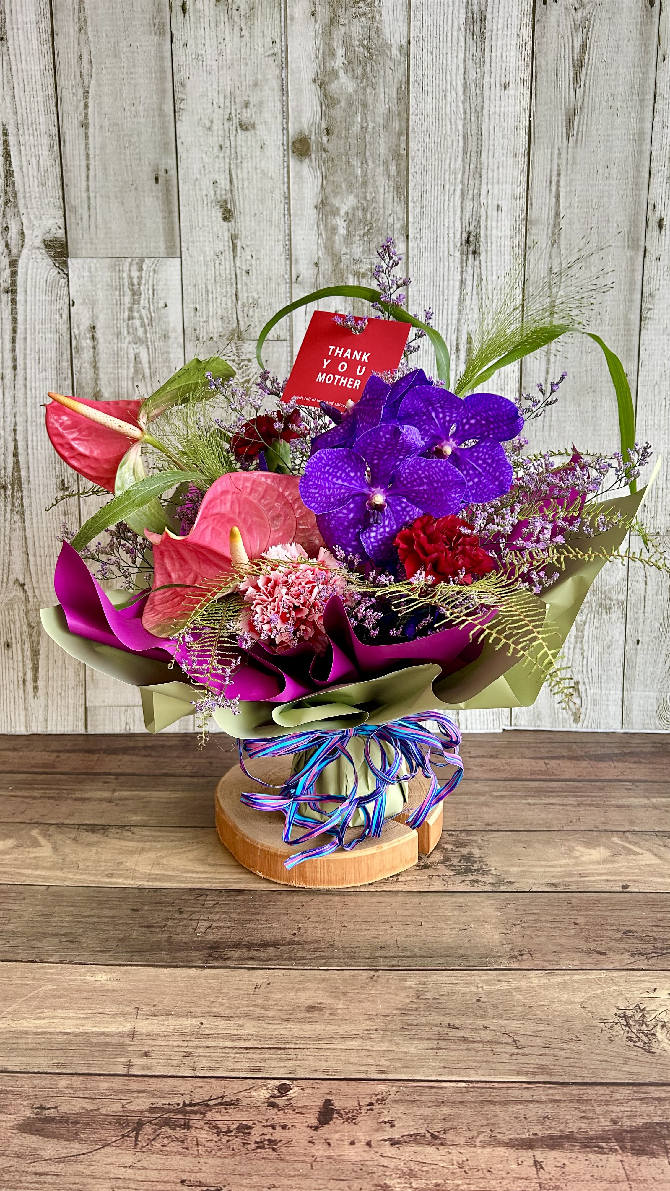 ★母の日5/8～5/10期間お届け★【m008】マジカルブーケ「ローザ」